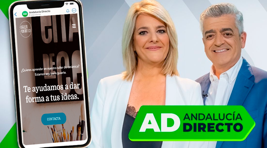 Salimos en Andalucía Directo: una tarde de barro y televisión en nuestro taller de Churriana